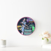 Laundry Room Clock Ronde Klok (Huis)
