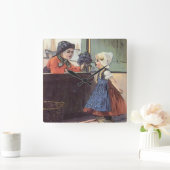 Laundry Room Clock Vierkante Klok (Huis)