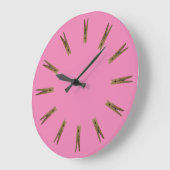 Laundry Room Clothespins Large Clock Grote Klok (Hoek)