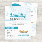 Laundry Services Flyer Sjabloon