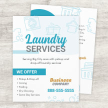 Laundry Services Flyer Sjabloon