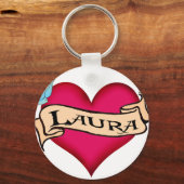 Laura - Aangepast Tattoo T-shirts en cadeautjes Sleutelhanger (Voorkant)
