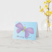 Laura Butterfly Kaart (Gele Bloem)