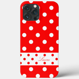Laura - Cute Polka dots met Jouw naam - Case-Mate iPhone Case