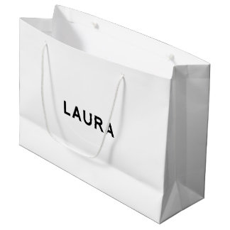 Laura Elegant Gift Bag in zwart-wit Groot Cadeauzakje