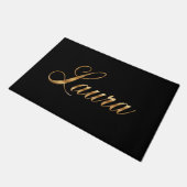 Laura gold Design Lettering Türmatte Deurmat (Schuin)