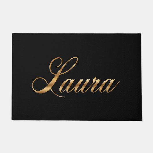 Laura gold Design Lettering Türmatte Deurmat (Voorkant)