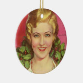 Laura La Plante 1929 tijdschrift cover. Kerstmis. Keramisch Ornament (Rechts)