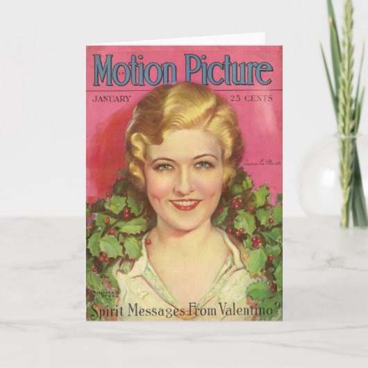 Laura LaPlante Christmas Kaart (Voorkant)