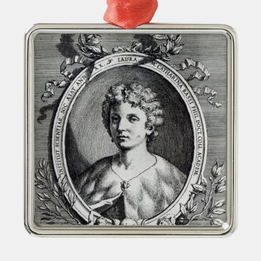 Laura Maria Caterina Bassi Metalen Ornament (Voorkant)