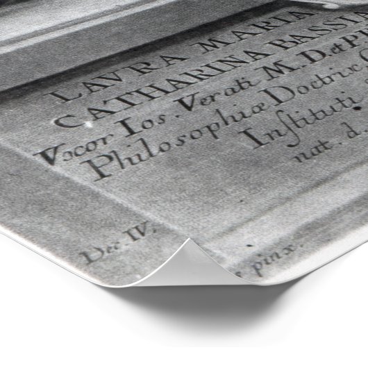 Laura Maria Caterina Bassi Poster (Hoek)