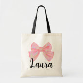 Laura naam onthulling betekenis meisje boog modern tote bag (Voorkant)