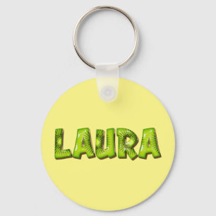 Laura Name Kiwi Design Schlüsselanhänger Sleutelhanger