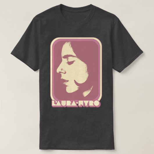 Laura Nyro Retro 70s Stijl Fan Art Design 1 T-shirt (Design voorkant)