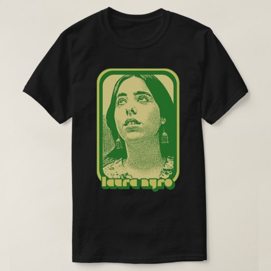 Laura Nyro Retro 70s Stijl Fan Art Design T-shirt (Design voorkant)
