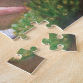 'Laura' olieverschilderende kleine meid die bloeme Legpuzzel (Zijkant)