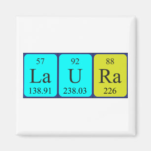 Laura periodieke lijstnaammagneet magneet