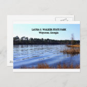 LAURA S. WALKER STATE PARK - Waycross, Georgia Briefkaart (Voorkant / Achterkant)