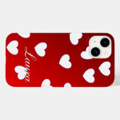 Laura - Sjabloon voor Jouw naam White Hearts op ro Case-Mate iPhone Case (Achterkant (horizontaal))
