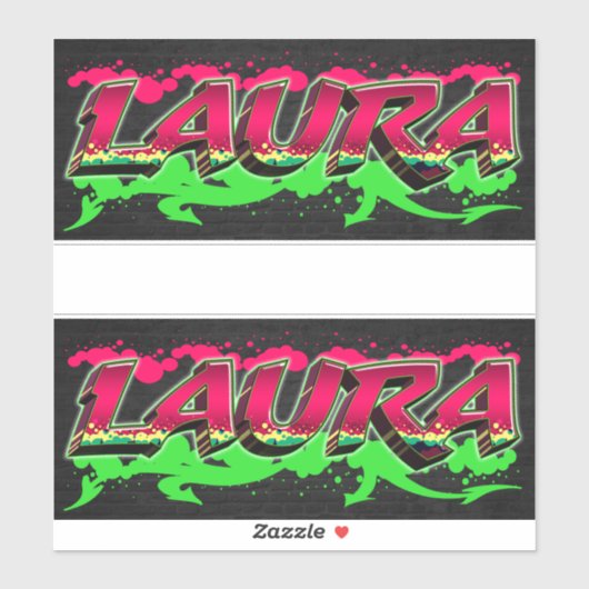 Laura Vorname Name Graffiti Aufkleber Sticker (Vel)