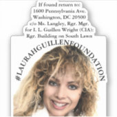 #LAURAHGUILLENFOUNDATION "Als je verloren bent om Sticker (Voorkant)
