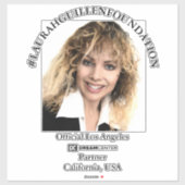 #LAURAHGUILLENFOUNDATION STICKER (Vel)