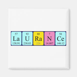 Laurance periodiek table name magnet