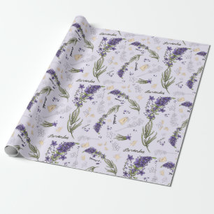 Lauranell Lavender Matte Wrapping Paper, 30 x 6' Cadeaupapier