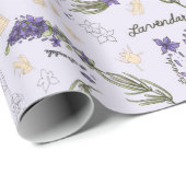 Lauranell Lavender Matte Wrapping Paper, 30 x 6' Cadeaupapier (Rol Hoek)