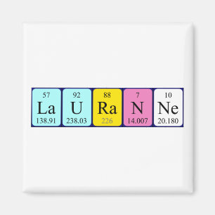 Lauranne periodiek table name magnet