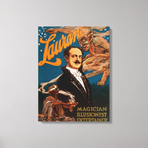 Laurant Magicus, illusionist, entertainer Magic Canvas Afdruk