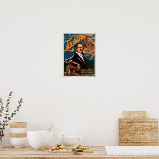 Laurant Magicus, illusionist, entertainer Magic Poster (Keuken)