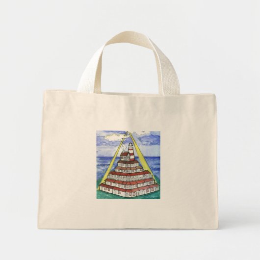 Laura's vuurtoren. mini tote bag (Voorkant)