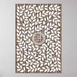 Laurel - 250 Signature Guest Book Alternative Poster