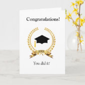 Laurel Afstuderen Kaart (Gele Bloem)