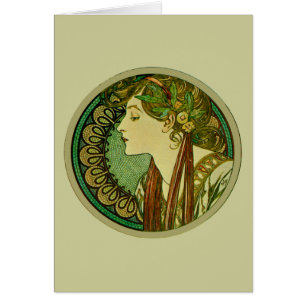 Laurel, Alphonse Mucha Art Nouveau