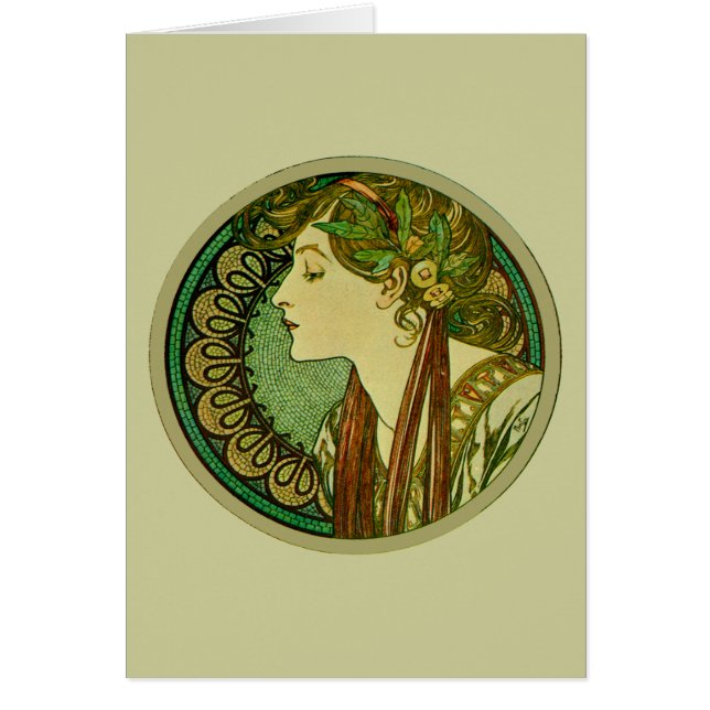 Laurel, Alphonse Mucha  Art Nouveau (Voorkant)