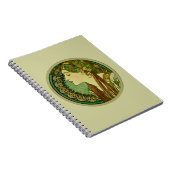 Laurel, Alphonse Mucha Art Nouveau Notitieboek (Rechterzijde)