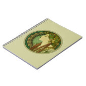 Laurel, Alphonse Mucha Art Nouveau Notitieboek (Linkerzijde)