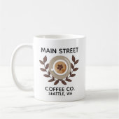 Laurel and Coffee Cup Small Business Koffiemok (Links)