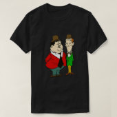 Laurel and Hardy cartoon Classic T-shirt (Design voorkant)