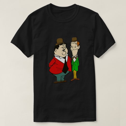 Laurel and Hardy cartoon Classic T-shirt (Design voorkant)
