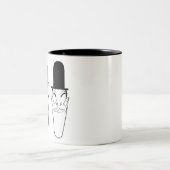 laurel and hardy tweekleurige koffiemok (Center)