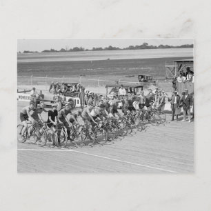 Laurel bicycle races 1925  foto briefkaart