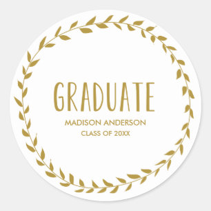 Laurel Border   Afstuderen Sticker