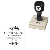 Laurel Branch Custom Return-adresstempel Rubberstempel (Gestempeld)