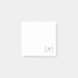 Laurel Branch Monogram Post-it® Notes