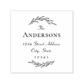 Laurel Branch Name Return-adres Zelfinktende Stempel (Design)