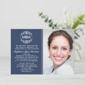 Laurel Branches Photo Afstuderen Invitation / Anno Kaart (Staand voorkant)