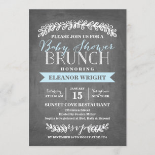Laurel Brunch   Uitnodiging tot Baby shower